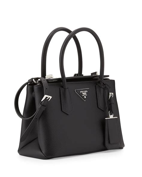 prada saffiano cuir black|authentic Prada saffiano bag.